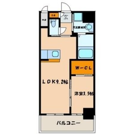 千代県庁口駅 徒歩6分 9階の物件間取画像